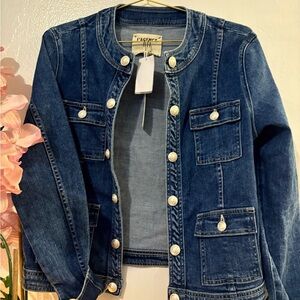 L'AGENCE Dark Blue Jean Jacket